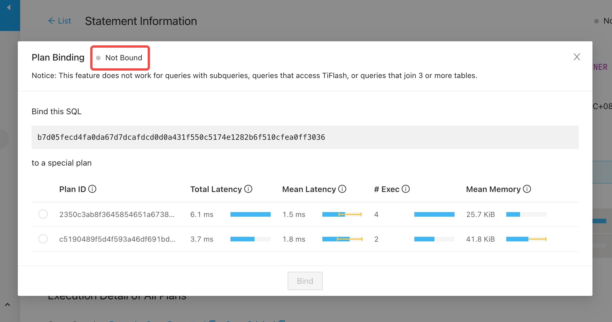 快速绑定执行计划-弹窗